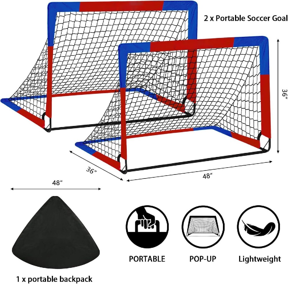 Portable Foldable Fiberglass Soccer Goal